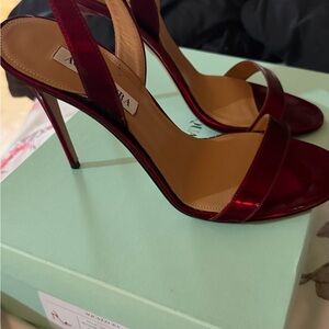 Aquazzura Shiny Red Heels